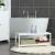 Raft de depozitare din bambus, cu 2 niveluri, 26x70x33cm, alb Household NewTrend