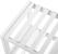 Raft de depozitare din bambus, cu 2 niveluri, 26x70x33cm, alb Household NewTrend