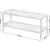 Raft de depozitare din bambus, cu 2 niveluri, 26x70x33cm, alb Household NewTrend
