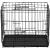 Cusca pentru animale, 2 usi, Pliabila din metal, M, Negru, 50x42x34 cm Household NewTrend