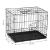 Cusca pentru animale, 2 usi, Pliabila din metal, M, Negru, 50x42x34 cm Household NewTrend