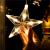 (DL) Ghirlanda luminoasa tip perdea cu stelute 72 LED-uri, 2m, pentru interior/exterior, iluminare alb Household NewTrend