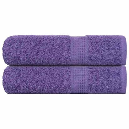 Prosoape de duș 2 buc Violet 70x140 cm 360 g/m² 100% bumbac GartenMobel Dekor