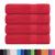 Prosoape de duș 4 buc Roșu 70x140 cm 360 g/m² 100% bumbac GartenMobel Dekor