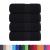 Prosoape de baie 4 buc. FROGN Negru 30x30 cm 100% bumbac GartenMobel Dekor