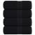 Prosoape de baie 4 buc. FROGN Negru 30x30 cm 100% bumbac GartenMobel Dekor
