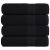 Prosoape de duș 4 buc Negru 70x140 cm 360 g/m² 100% bumbac GartenMobel Dekor