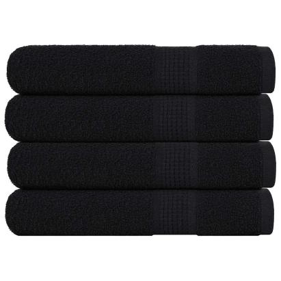 Prosoape pentru saună 4 buc Negru 80x200cm 360 g/m² 100% bumbac GartenMobel Dekor