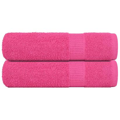 Prosoape de mână 2 buc roz 50x100 cm 360 g/m² 100% bumbac GartenMobel Dekor
