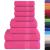 Set prosoape 8 piese roz 360 g/m² 100% bumbac GartenMobel Dekor