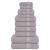 Set prosoape 12 piese gri 360 g/m² 100% bumbac GartenMobel Dekor