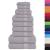 Set prosoape 12 piese gri 360 g/m² 100% bumbac GartenMobel Dekor