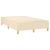 Pat box spring cu saltea, crem, 120x200 cm, textil GartenMobel Dekor