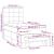 Pat box spring cu saltea, crem, 80x200 cm, textil GartenMobel Dekor