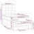 Pat box spring cu saltea, crem, 100x200 cm, textil GartenMobel Dekor