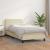 Pat box spring cu saltea, crem, 100x200 cm, piele ecologică GartenMobel Dekor