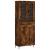 Dulap înalt, stejar fumuriu, 69,5x34x180, lemn compozit GartenMobel Dekor