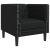 Set canapele Chesterfield cu 3 locuri, negru, piele eco. GartenMobel Dekor