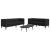 Set canapele Chesterfield cu 2 locuri, negru, piele eco. GartenMobel Dekor