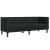 Set canapele Chesterfield cu 2 locuri, negru, piele eco. GartenMobel Dekor