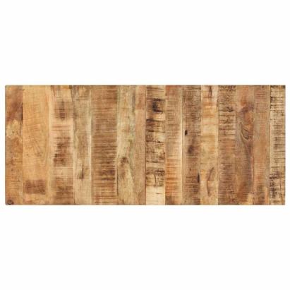 Blat de masă, 140x60x(2,5-2,7) cm, lemn de mango nefinisat GartenMobel Dekor