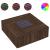 Măsuță de cafea cu LED infinity, stejar maro, 100x100x40 cm GartenMobel Dekor