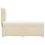 Pat box spring cu saltea, crem, 80x200 cm, textil GartenMobel Dekor