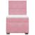 Pat box spring cu saltea, roz, 90x200 cm, catifea GartenMobel Dekor