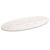 Blat de masă, alb, 100x50x2,5 cm, lemn masiv de pin, oval GartenMobel Dekor