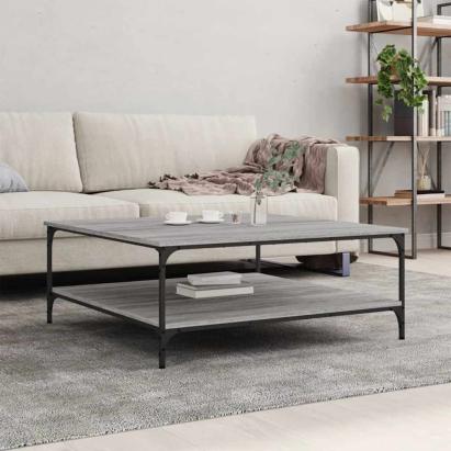 Măsuță de cafea gri sonoma 100x100x40 cm lemn prelucrat GartenMobel Dekor