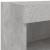 Comode TV cu lumini LED, 2 buc., gri beton, 60x30x30 cm GartenMobel Dekor