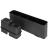 Suport vase 2 niveluri cu tava scurgere si suport tacamuri, 42x30x31,5 cm, negru Household NewTrend
