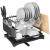 Suport vase 2 niveluri cu tava scurgere si suport tacamuri, 42x30x31,5 cm, negru Household NewTrend
