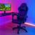 Scaun birou pentru gaming, ergonomic, suport lombar si tetiera, 114-123x55x50 cm, negru Household NewTrend