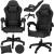 Scaun birou pentru gaming, ergonomic, suport lombar si tetiera, 114-123x55x50 cm, negru Household NewTrend