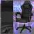 Scaun birou pentru gaming, ergonomic, suport lombar si tetiera, 114-123x55x50 cm, negru Household NewTrend
