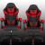 Scaun birou pentru gaming, ergonomic, suport lombar si tetiera, 114-123x55x50 cm, negru si rosu Household NewTrend