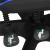 Scaun birou pentru gaming, ergonomic, suport lombar si tetiera, 114-123x55x50 cm, negru si albastru Household NewTrend
