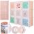 Dulap copii, modular cu 9 compartimente, PVC, 110x110x37 cm, multicolor Household NewTrend