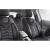 Set Huse Scaune Auto Panda Toronto, tip Alcantara, cu fermoare pentru bancheta rabatabila, negru cu cusatura rosie, 11 piese Automobile ProTravel