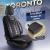 Set Huse Scaune Auto Panda Toronto, tip Alcantara, cu fermoare pentru bancheta rabatabila, negru gri, 11 piese Automobile ProTravel