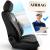 Set Huse Scaune Auto Panda Berlin, negru cu cusatura gri, 11 piese Automobile ProTravel