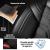 Set Huse Scaune Auto Panda Berlin, negru cu cusatura gri, 11 piese Automobile ProTravel