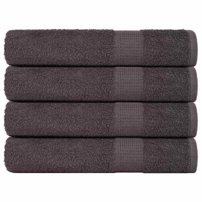 Prosoape 4 buc Antracit 100x200 cm 360 g/m² 100% bumbac GartenMobel Dekor