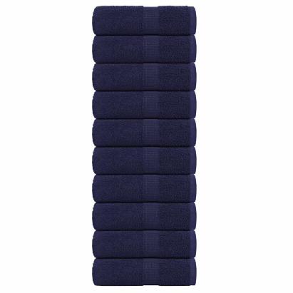 Prosoape pentru oaspeți 10 buc Bleumarin 360 g/m² 100% bumbac GartenMobel Dekor