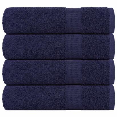 Prosoape de duș 4 buc Bleumarin 70x140 cm 360 g/m² 100% bumbac GartenMobel Dekor