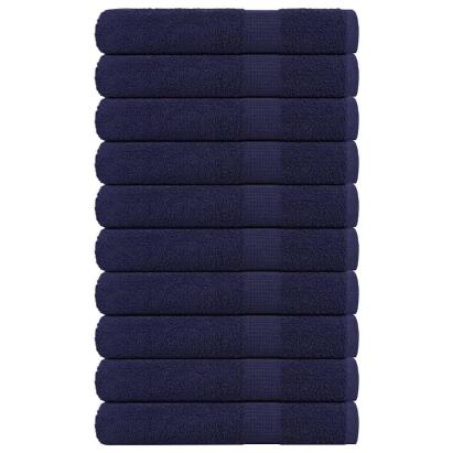 Prosoape 10 buc Bleumarin 100x200 cm 360 g/m² 100% bumbac GartenMobel Dekor
