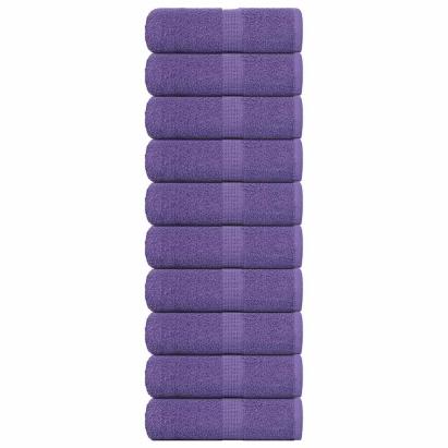 Prosoape pentru oaspeți 10 buc Violet 360 g/m² 100% bumbac GartenMobel Dekor