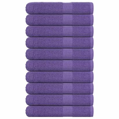 Prosoape 10 buc Violet 100x200 cm 360 g/m² 100% bumbac GartenMobel Dekor