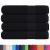 Prosoape 4 buc Negru 100x200 cm 360 g/m² 100% bumbac GartenMobel Dekor